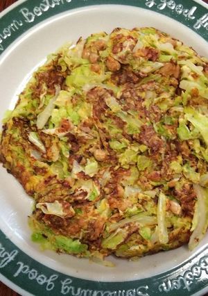 納豆キャベツ焼き-レシピのメイン写真