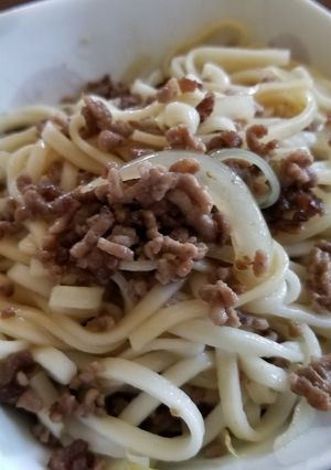 汁なし肉うどん-レシピのメイン写真