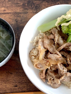 ままの味✨ 豚肉のどんぶり-レシピのメイン写真