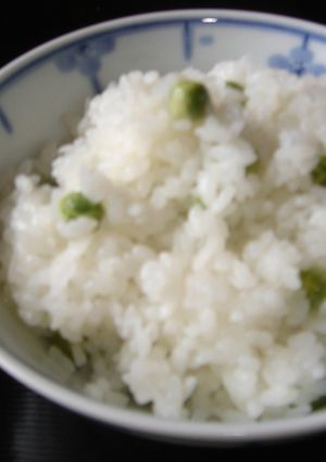 電子レンジで豆ごはん-レシピのメイン写真