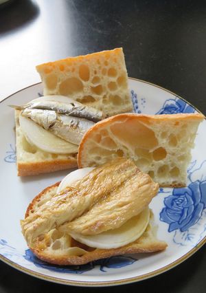 オイルサーディンと玉ねぎのバゲットサンド-レシピのメイン写真