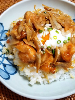黄金比和風タレで✿鶏ごぼう丼-レシピのメイン写真