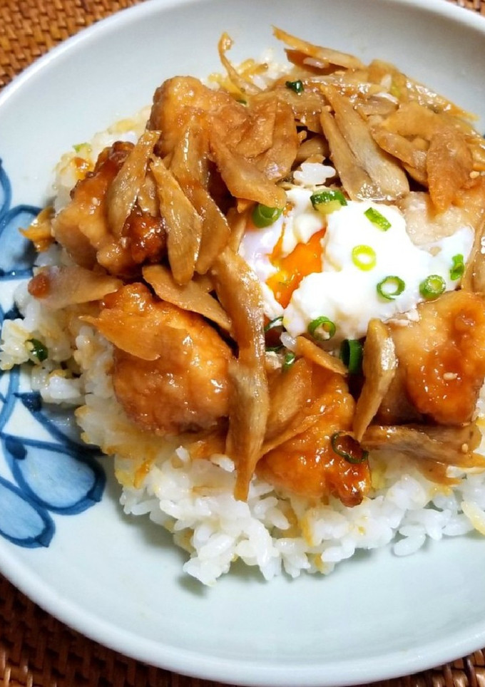 黄金比和風タレで✿鶏ごぼう丼-レシピのメイン写真