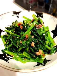 簡単!レンジでほうれん草のおひたし♥-レシピのメイン写真
