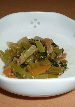 かぶとかぶの葉、にんじんのきんぴら-レシピのメイン写真