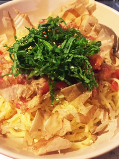 トマトとツナの和風冷製パスタ-レシピのメイン写真