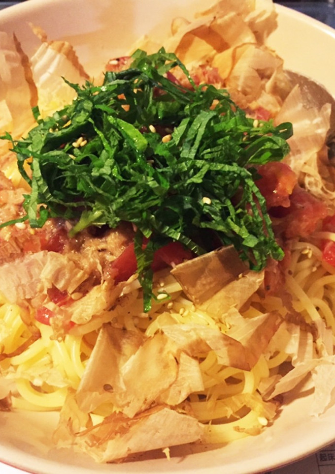 トマトとツナの和風冷製パスタ-レシピのメイン写真