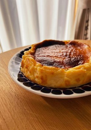 ミキサーで混ぜるだけバスク風チーズケーキ-レシピのメイン写真