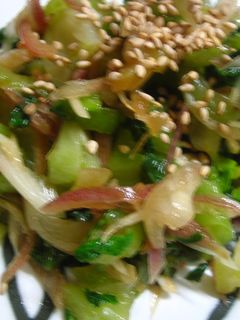 ♪青梗菜と茗荷の和え物♪-レシピのメイン写真