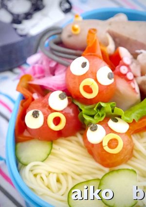 初心者向けちょー簡単 金魚のキャラ弁-レシピのメイン写真
