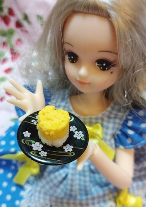 リカちゃんサイズ♡錦卵？二色卵？ꕤ*.ﾟ-レシピのメイン写真