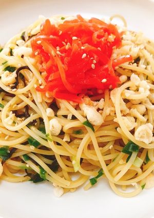 冷やしたぬきパスタ-レシピのメイン写真