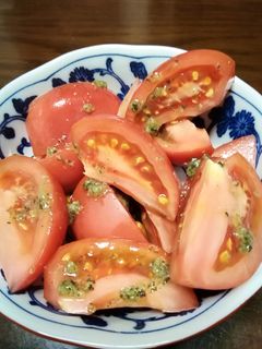 トマトの簡単しそポン酢-レシピのメイン写真