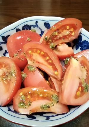 トマトの簡単しそポン酢-レシピのメイン写真