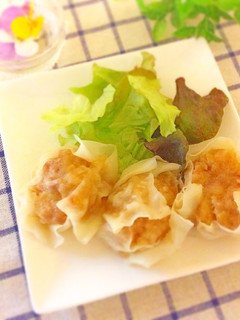 鶏ひき肉のあっさりシュウマイ-レシピのメイン写真