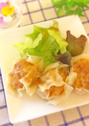 鶏ひき肉のあっさりシュウマイ-レシピのメイン写真