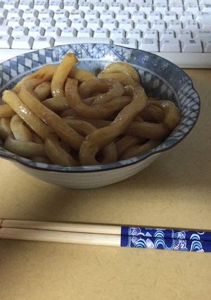 太いうどんで伊勢うどん-レシピのメイン写真