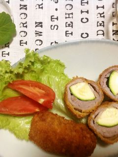 肉巻きズッキーニのフライ-レシピのメイン写真