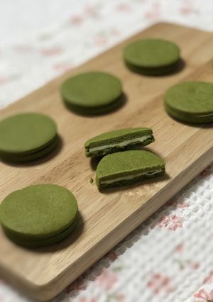抹茶のホワイトチョコサンドクッキー-レシピのメイン写真