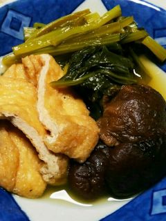 小松菜と油揚げの煮浸し-レシピのメイン写真