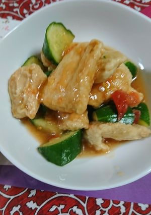 鶏肉とトマトときゅうりのさっぱり和え-レシピのメイン写真