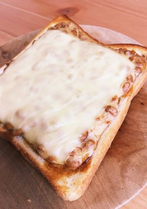 お好み納豆トースト-レシピのメイン写真