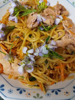 大根のお花でボリュームたっぷり焼きそば-レシピのメイン写真