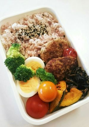 お弁当(5/12)ハンバーグ弁当-レシピのメイン写真