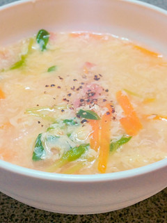 身体ぽかぽか☆ふわとろ卵スープ-レシピのメイン写真