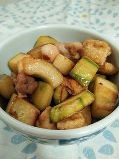 今だけ♡摘果メロンと油揚げの炒め物-レシピのメイン写真