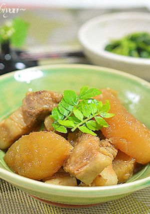 こっくり煮えた豚バラ大根♪-こくまろ酢--レシピのメイン写真