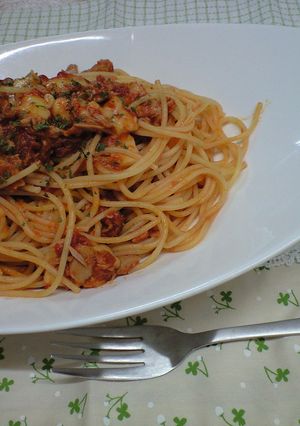 缶☆CANパスタ～トマトとツナとチーズ～-レシピのメイン写真