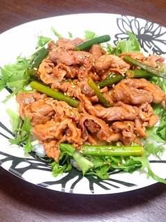 ピリ辛でガツンと!『豚スタミナ丼』-レシピのメイン写真