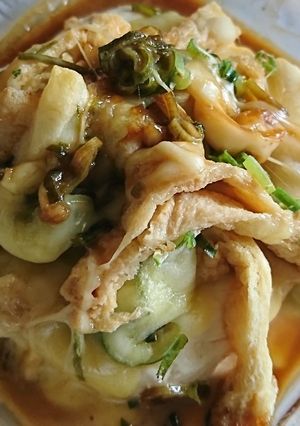 豆腐と薄あげチーズ焼き（和風-レシピのメイン写真