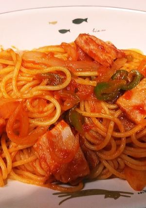 トマトソース缶を使ってナポリタン-レシピのメイン写真