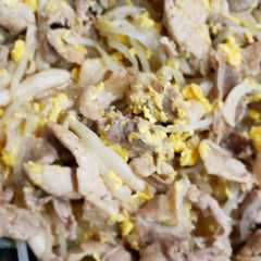 รูปของ 豚肉ともやしの卵炒め☆