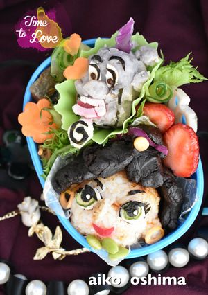 アラジンと魔法のランプキャラ弁 人参嫌い-レシピのメイン写真