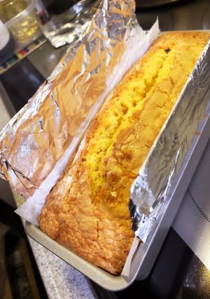 パウンドケーキ型からはみ出させない裏技-レシピのメイン写真