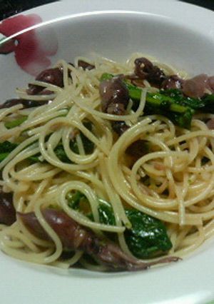 ほたるいかと菜の花パスタ-レシピのメイン写真