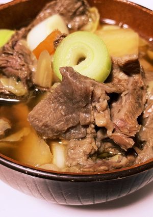牛すじと根菜の汁物-レシピのメイン写真