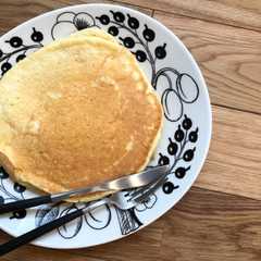 รูปของ 手作りリコッタで節約スフレパンケーキ♡