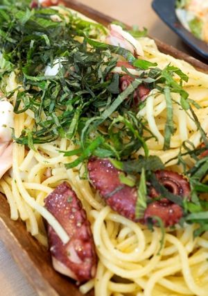 簡単美味♪タコと大葉のオイルパスタ-レシピのメイン写真