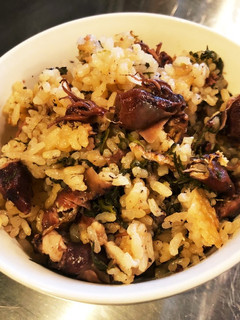 【覚書】春菊とホタルイカの炊き込みご飯-レシピのメイン写真