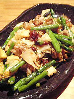 たけのことアスパラの豚肉のお酢ネギ炒め-レシピのメイン写真