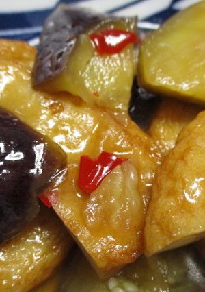 辛っウマっ♪茄子とさつま揚げの甘酢煮☆-レシピのメイン写真