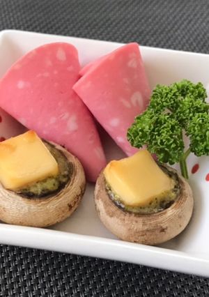焼マッシュルーム〜バジルチーズ〜-レシピのメイン写真
