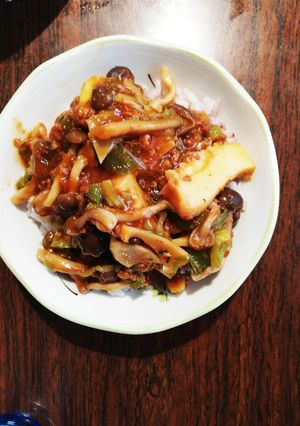 筍と茸の麻婆丼★☆-レシピのメイン写真