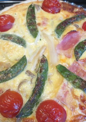 冷凍パイシートと春野菜で気軽にキッシュ-レシピのメイン写真