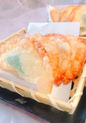 パリッ!帆立貝柱と大葉の餃子の皮揚げ-レシピのメイン写真