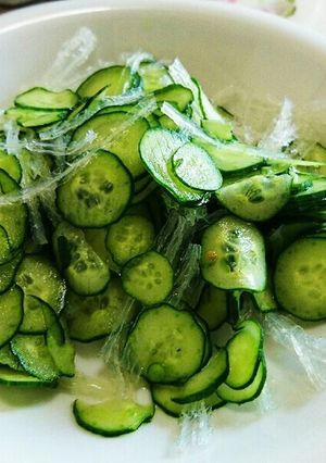 きゅうりと糸寒天のさっぱり酢の物-レシピのメイン写真